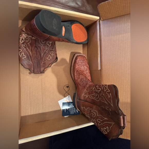 Luccchese 2000 Crepe Lite Exotic Ostrich Boots - Picture 4 of 5